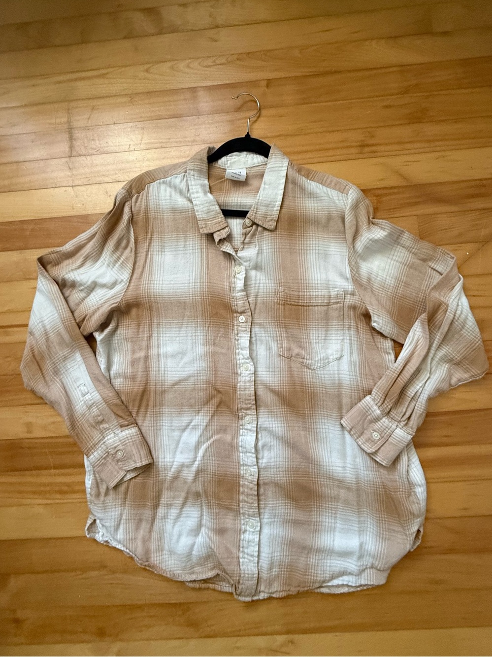 Flannel soft Button-Up Shirt